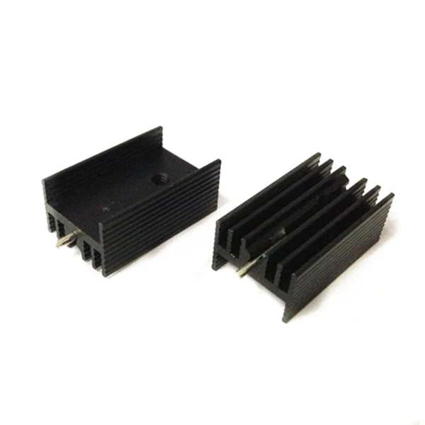 10 шт. 21x15x11 мм черный алюминиевый радиатор для транзисторов TO 220 Mosfet|Кулеры и