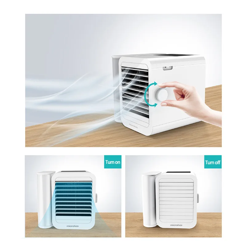 للبيع المحمولة الهواء التبريد مروحة مكيف الهواء مصغرة الشخصية Ventilador التبريد الترطيب تنقية الصيف برودة مروحة