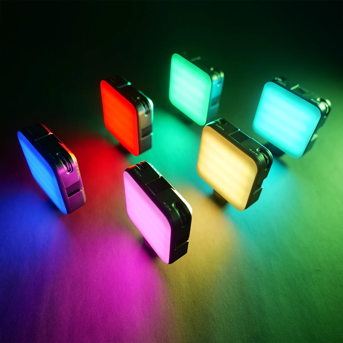YELANGU RGB видео светильник мини светодиодная камера W64 6W CRI95 + Перезаряжаемая панель