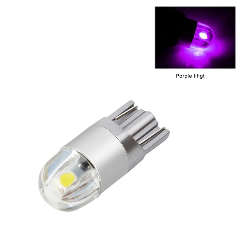 Розовый 1 шт. светодиодный Габаритные фонари автомобильные T10 3030 2SMD 12V 7000 K-8000 K Автомобильная дверь номерного знака Поворотная сигнальная лампа авто аксессуары для стайлинга автомобилей - Испускаемый цвет: Розовый