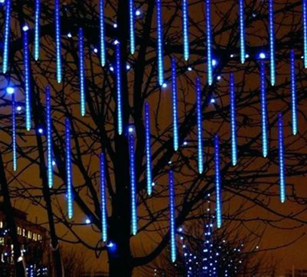 4 шт. 30 см вечерние светодиодный огни метеорный дождь с эффектом падающего снега