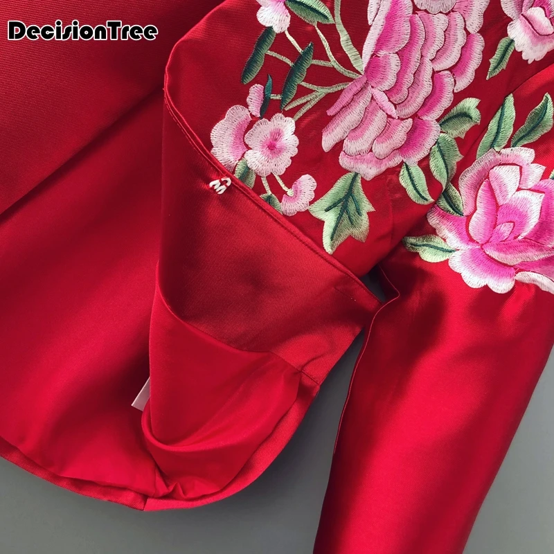 cheongsam топ китайский стиль Одежда традиционная китайская одежда для женщин qipao Топ пятнистая рубашка Женский Топ с вышивкой