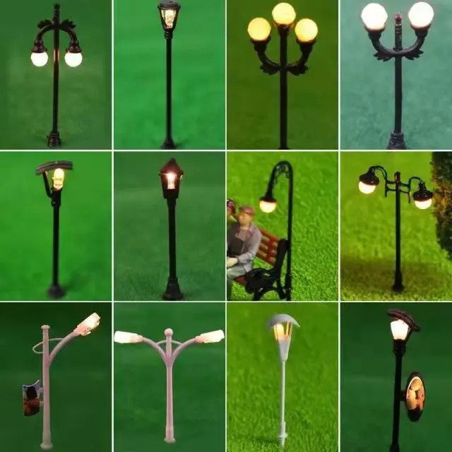 

Plastic Street Lamp Model Lamp Creative Ornaments Of Bryophytes Landscape Street Lamp yard decoration