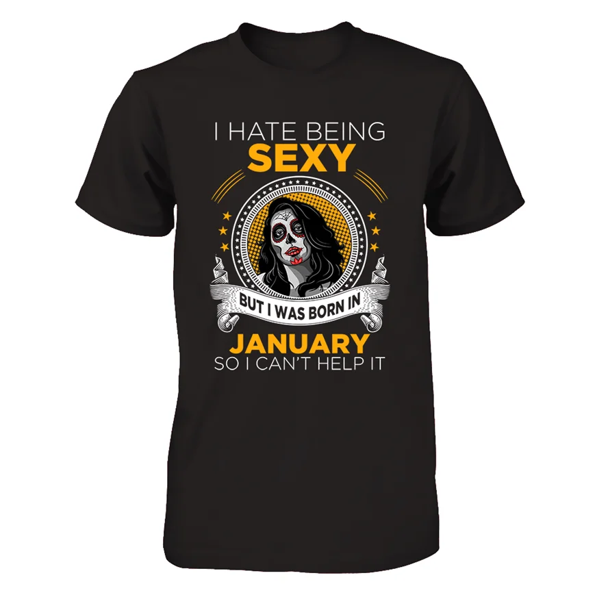 Lcg January Girl футболка для женщин-Забавные Рубашки в стиле унисекс на день рождения