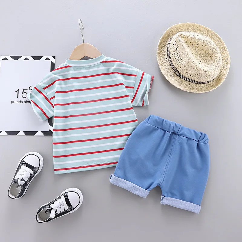 

2021 Children's Clothes Sets summer Boys shirt and Shorts Pants 2 pieces Clothing sets children's clothing Baby Boys clothes