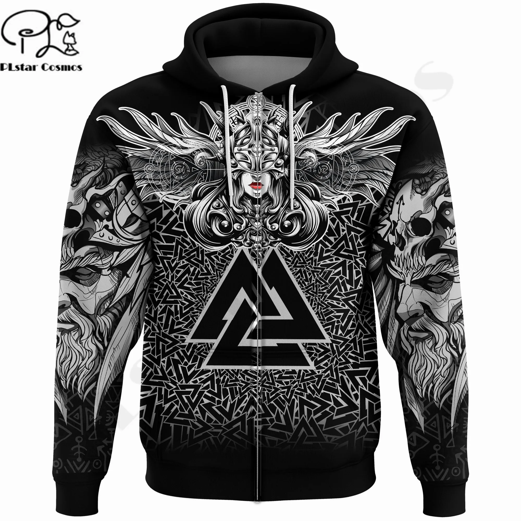 

PLstarCosmos 3Dprint Newest Viking WarriorTattoo Art Harajuku Streetwear Funny Unique Awsome Casual Hoodie/Sweatshirt/Zip Style4