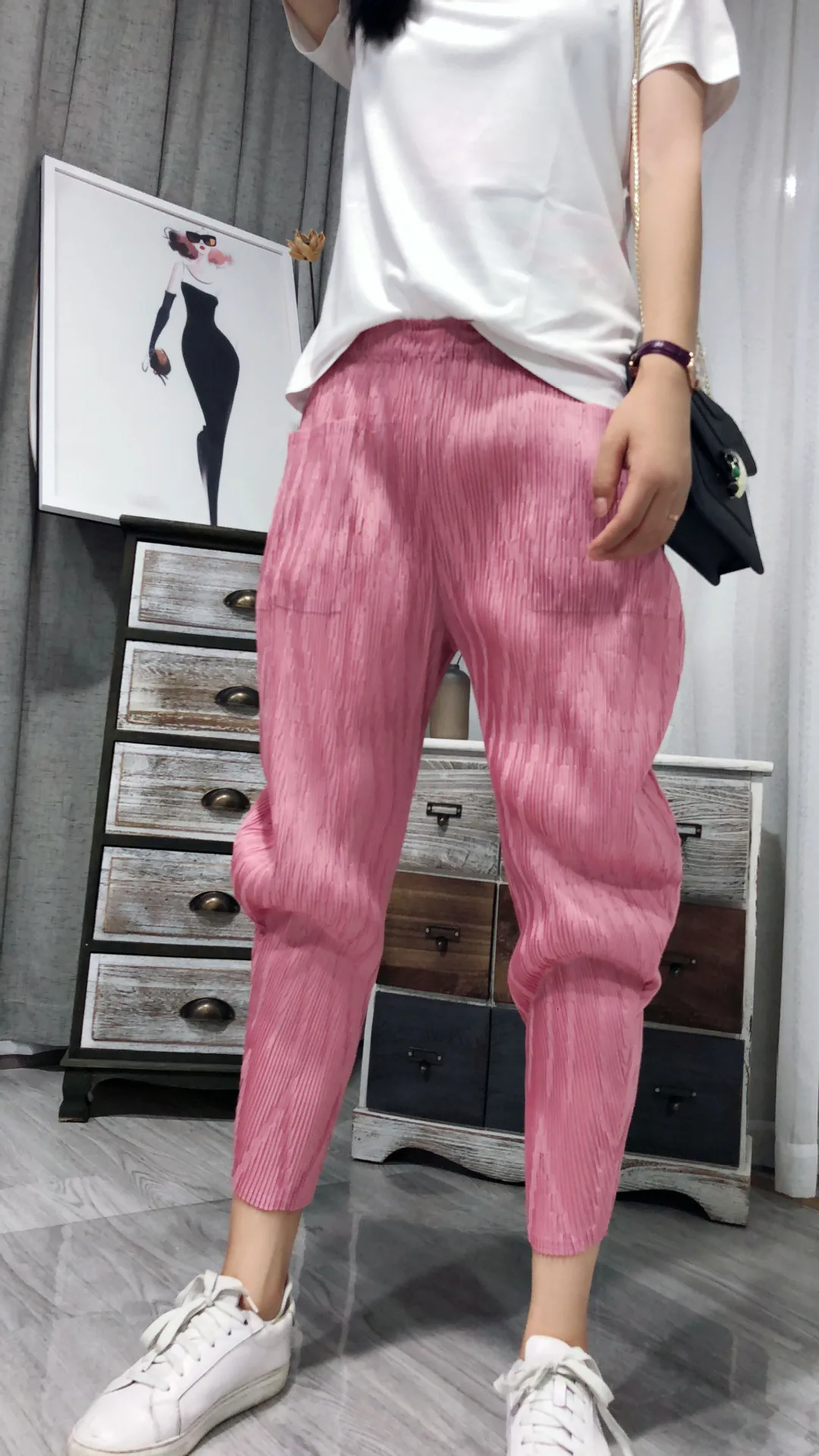 [LANMREM] 2019 осенние и зимние новые продукты модные однотонные свободные тонкие