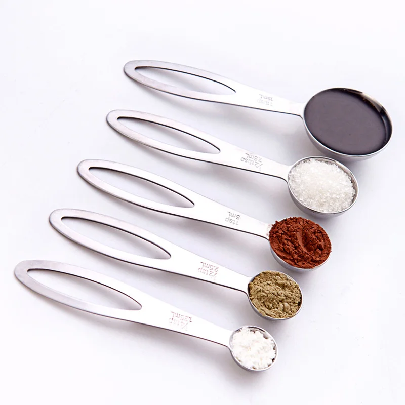 

5 шт мерные чашки и мерная ложка лопатка Силиконовая ручка Кухня измерительный инструмент мерные чашки и ложки набор