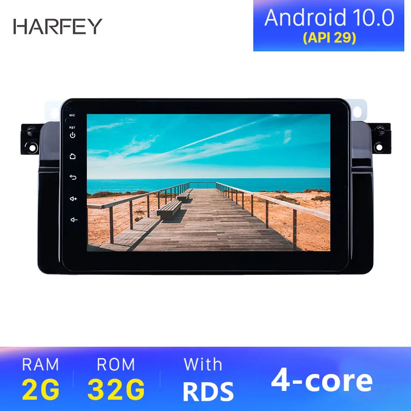 Harfey 8 дюймов Android 10 0 GPS навигация радио для BMW 3 серии E46 M3 1998 2006 Bluetooth HD сенсорный