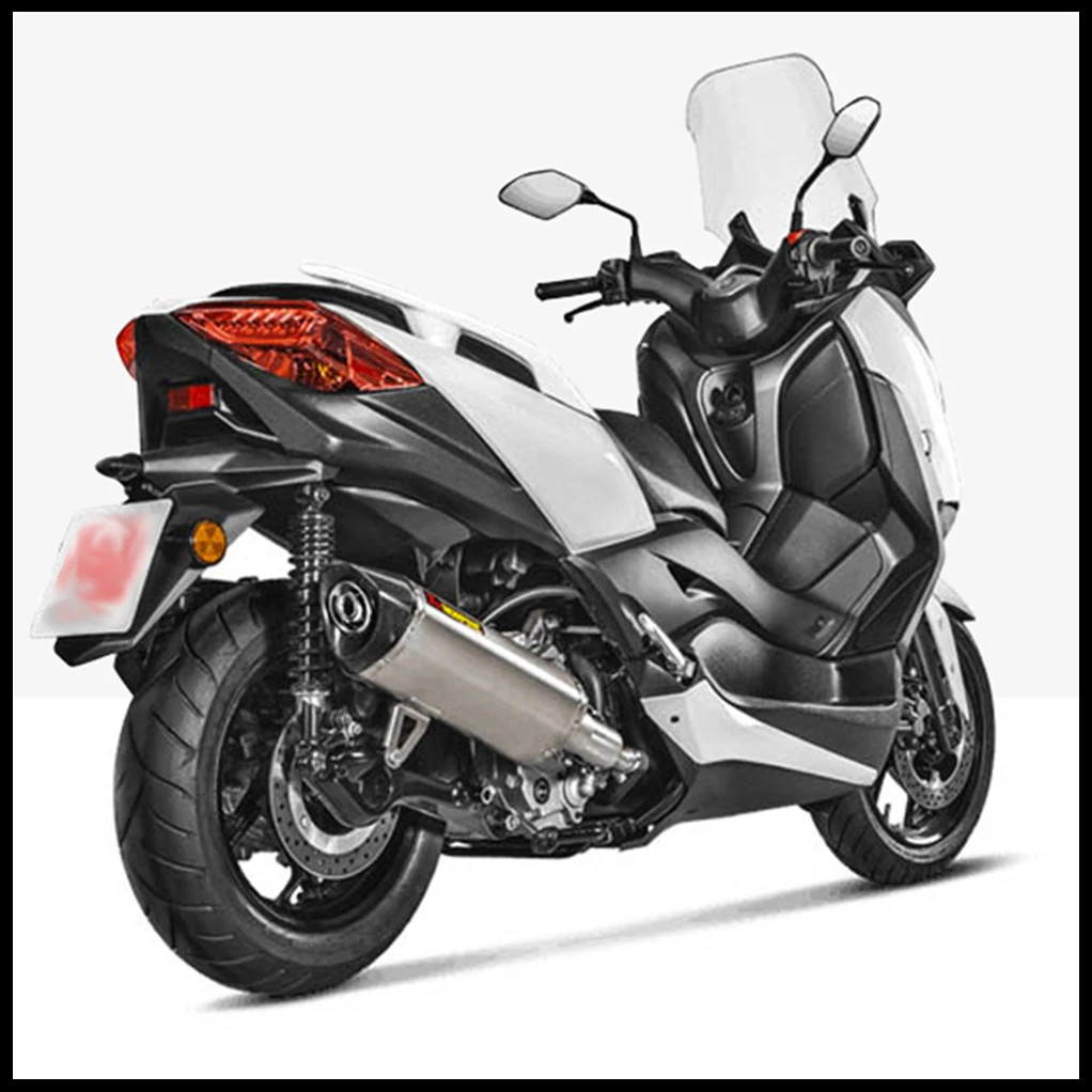 Выхлопная труба мотоцикла модифицированный глушитель Akrapovic Moto для Yamaha Xmax250 Xmax 250 XMAX250 Xmax300 Xmax 300 XMAX300