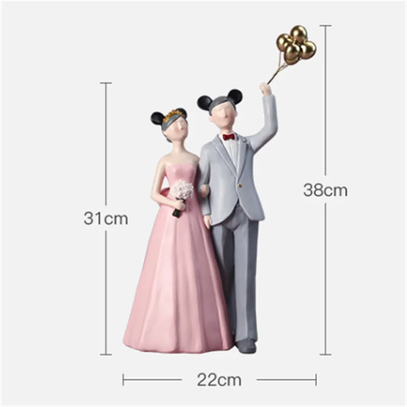 

Bao Guang Ta Creative Wedding Statue Bedroom Living Room Decorations Sculpture To Send New Couple Gifts Home Decor A2347