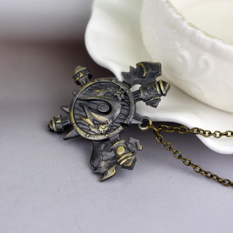

Game Jewelry Hearthstone Heroes of warcraft Sword Pendant Necklace For Men Jewelry Cosplay