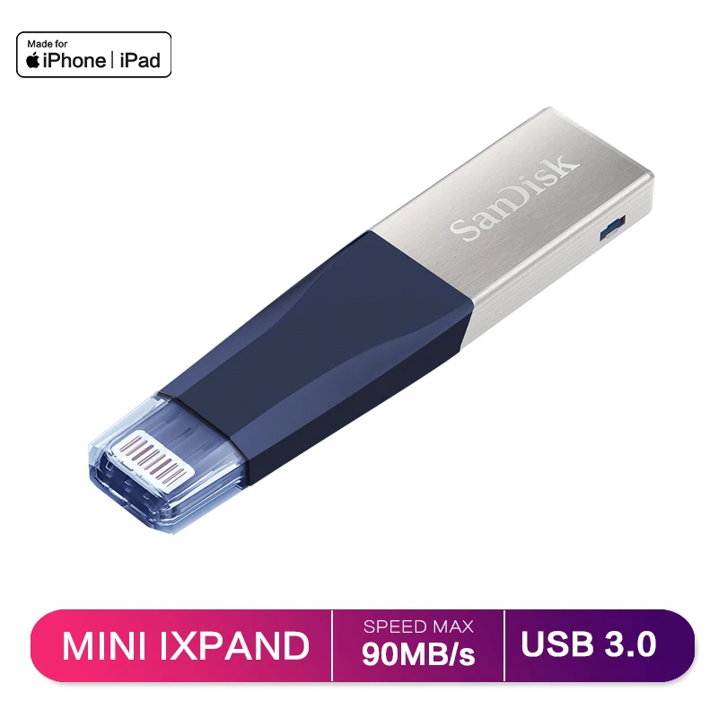 Двойной Флеш-накопитель SanDisk USB3.0 USB флэш-накопитель 256 ГБ с поддержкой технологии OTG разъемом Lightning usb Disk32GB флэш-накопитель 64 Гб 128 для iPhone X/8/7/7 Plus/6/6 plus
