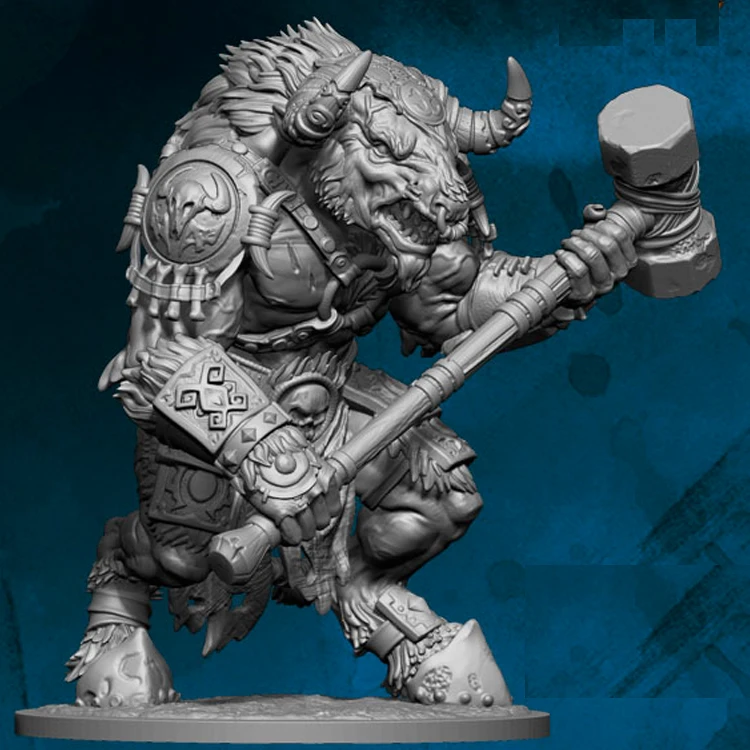 

Фигурка GK Bultur Minotaur, в разобранном и неокрашенном виде