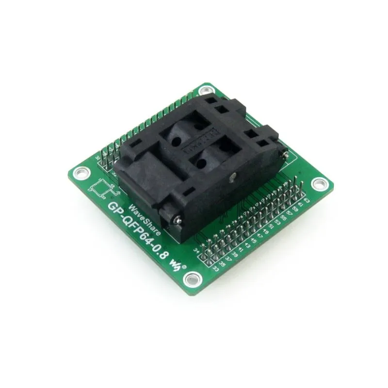 QFP64 PQFP64 TQFP64 LQFP64 GP 0.8 IC Тесты гнездо адаптера Программирование 0 8 мм шаг + бесплатная