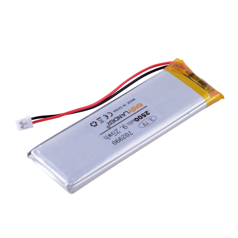 Фото 702990 3,7 V 2500mAh перезаряжаемый литий-полимерный аккумулятор для GPS Bluetooth спикера DIY PAD Power Bank Tablet PC навигация 703090 №1
