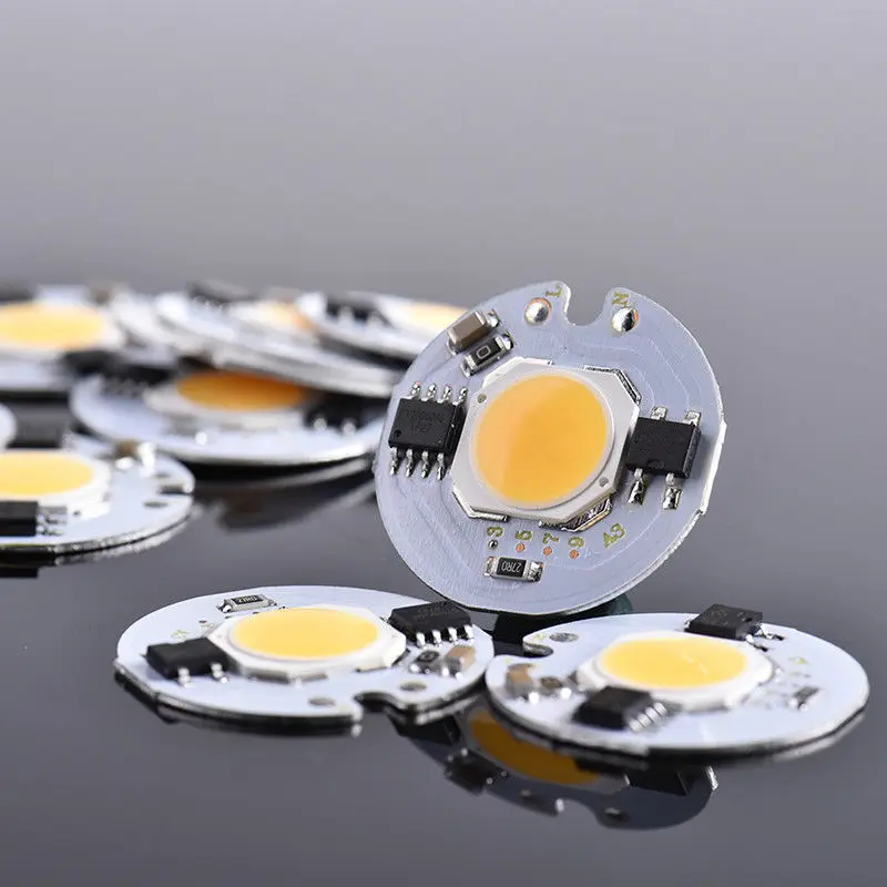 

5pcs a lot LED COB Chip Light 3W 5W 7W 9W AC185-AC220V No Need driver Smart IC bulb Lamp For DIY LED Floodlight Spotlight