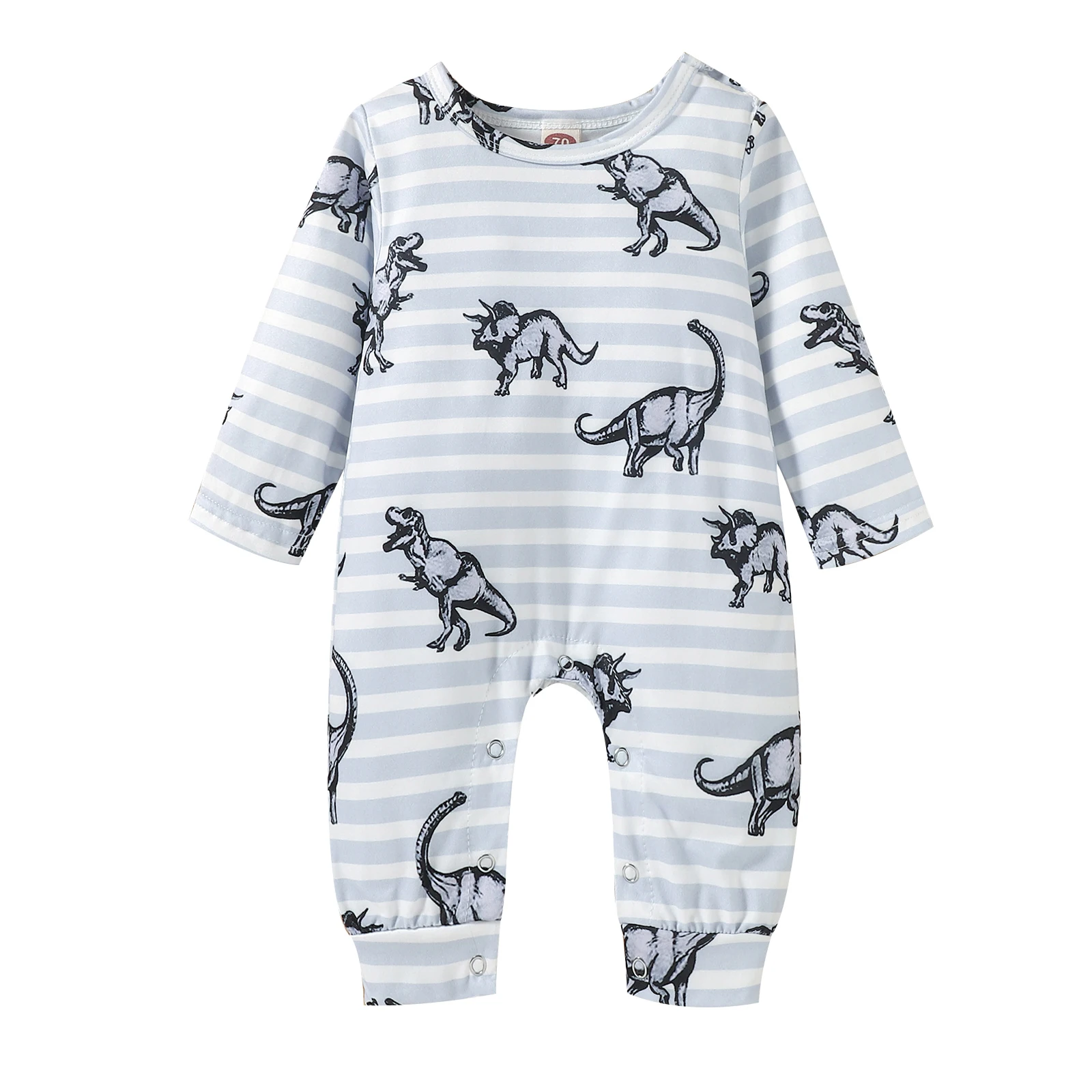 

0-24M Newborn Infant Baby Boys Jumpsuit Dinosaur Long Sleeve Romper Autumn Spring Outfits