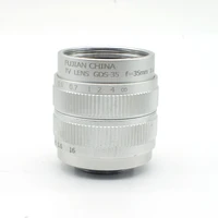 high quality fujian cctv 35mm f1 7 lens c mount for sony nex 5 nex 3 nex 7 nex 5c nex c3 nex silver