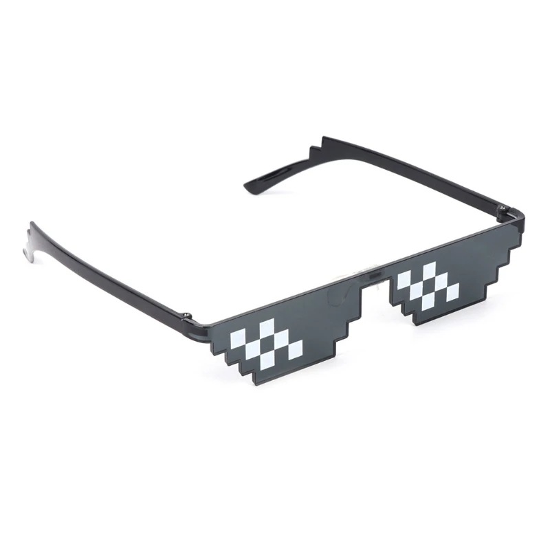 

Thug Life Glasses Deal With It Glasses Pixel Women Men Black Sunglasses