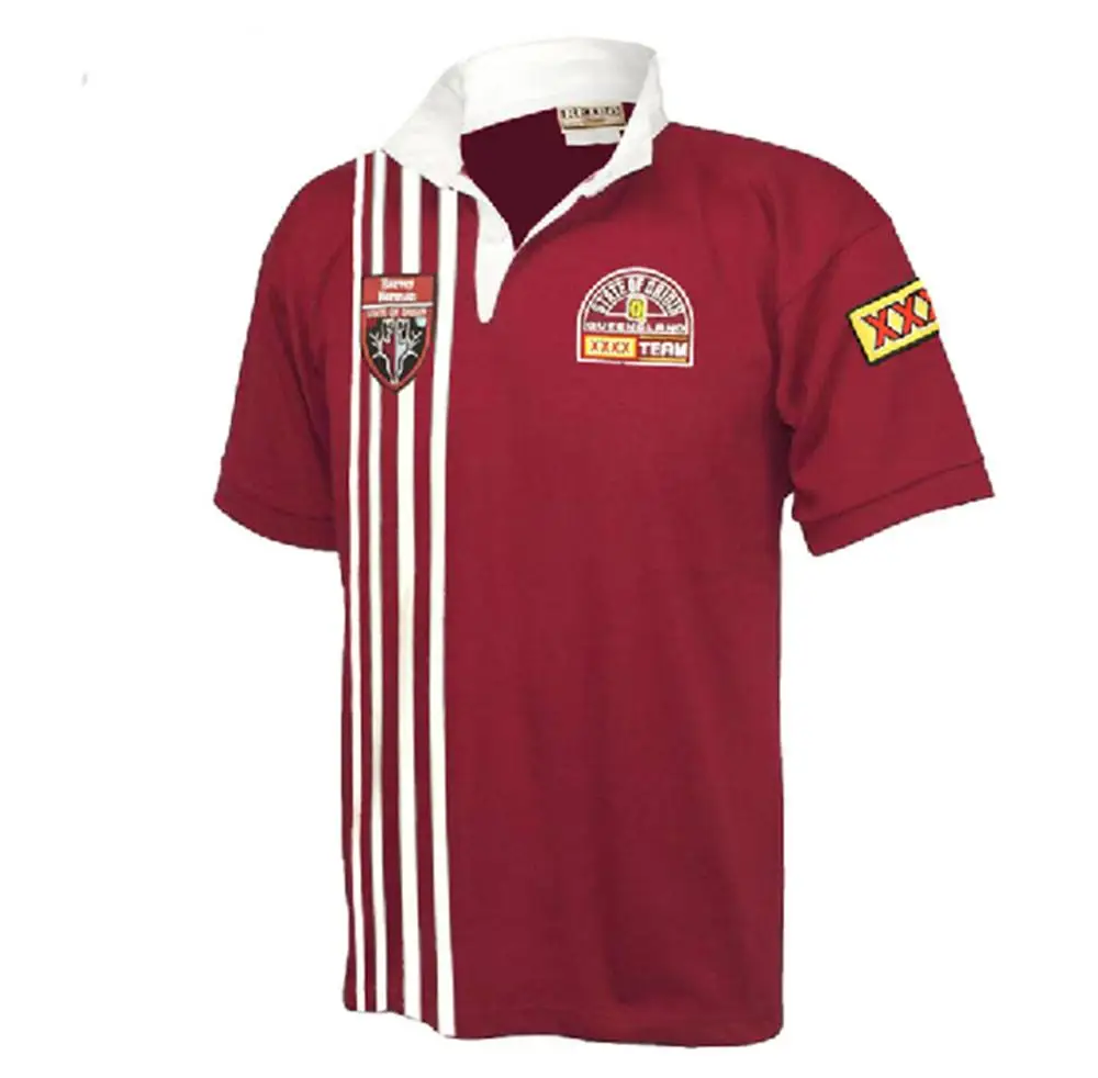 

1998 QLD Мужские футболки в стиле ретро для регби