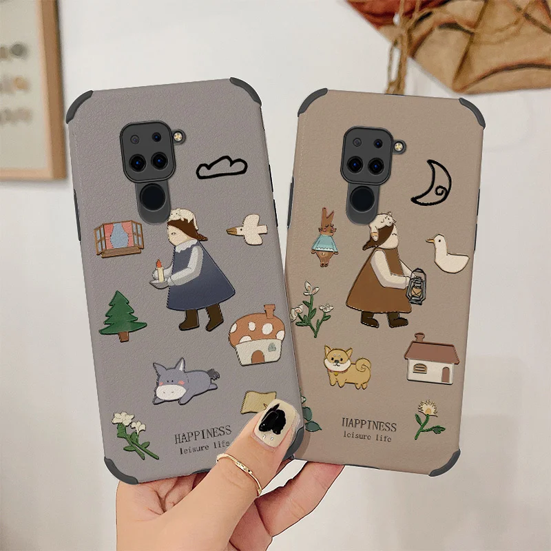 

Candle Girl Phone Case For Xiaomi Redmi 9 Note 9 8 7 Pro K40 K30 Pro Leather Cover