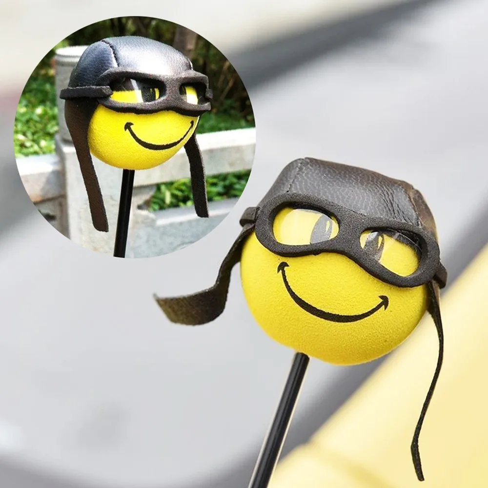 Автомобильная антенна шляпа шар Стайлинг украшение крыши желтый маленький милый