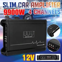 9900w 12v car amplifier 4 channel powerful car audio subwoofer aluminum alloy vehicle power stereo amp car sound amplifiers