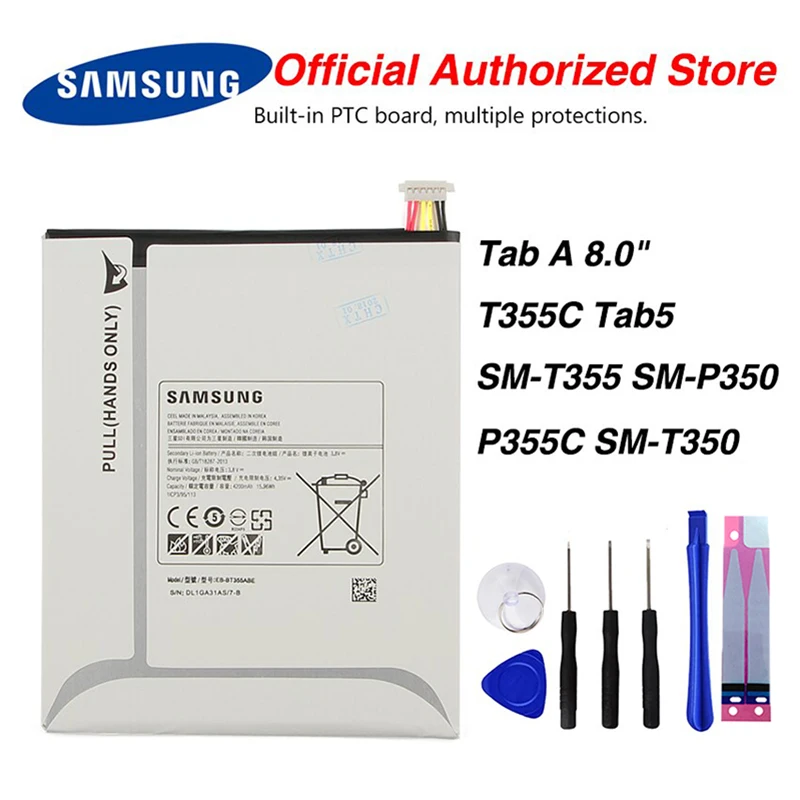 Оригинальный аккумулятор Samsung для GALAXY Tab A 8 0 T355C 5 EB BT355ABE P355C SM T355 4200