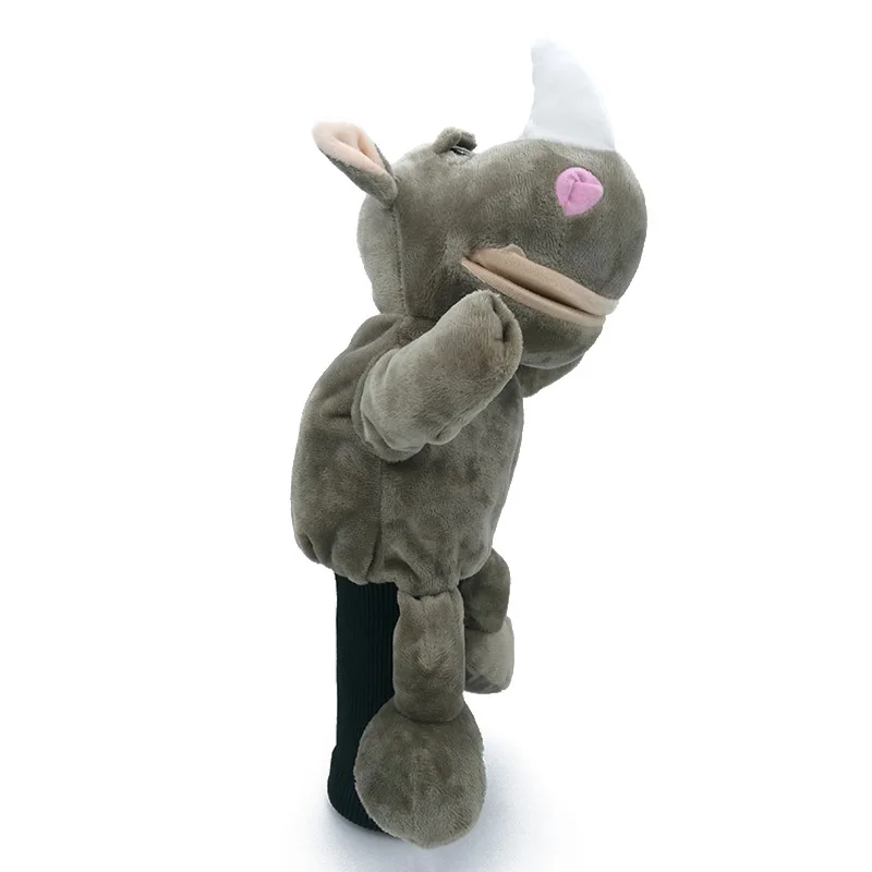 Крышка на голову для гольфа с изображением белых носорогов мультяшных животных