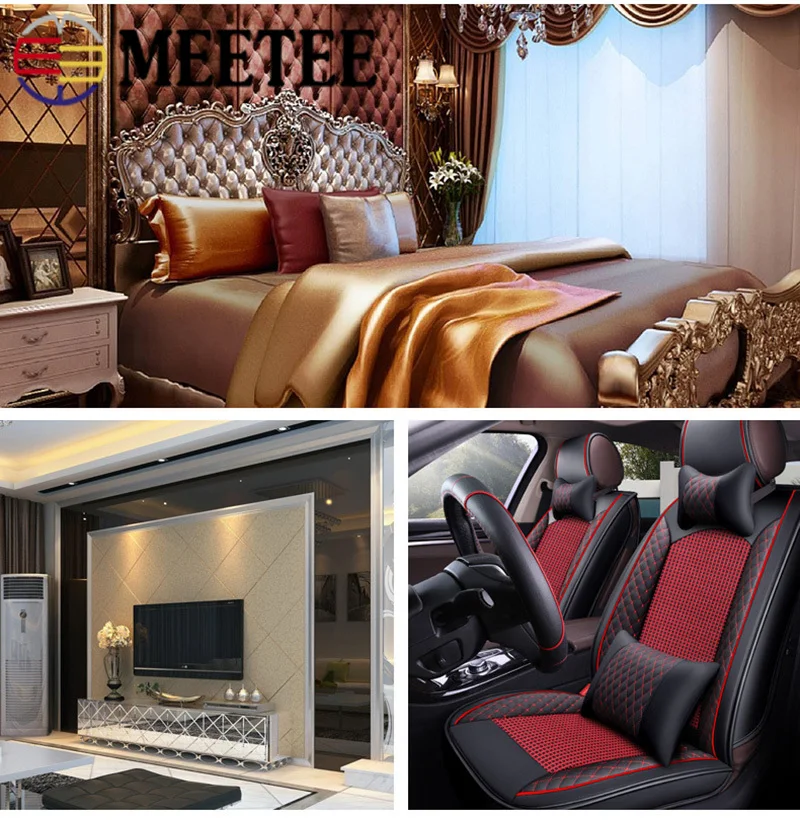 

Meetee 100X137cm 0.8mm Synthetic PU Leather Fabric DIY Sofa Bag Furniture Background Wall Crafts Faux Leather Fabric Material