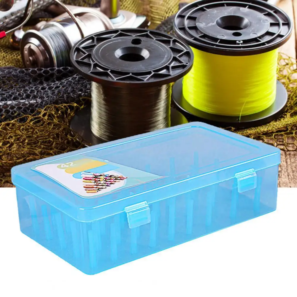 

42 Axis Sewing Threads Box Transparent Needle Wire Storage Organizer Containers