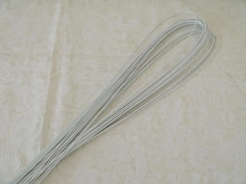 white 18 калибр 3" DIY Шелковый Свадебный букет Цвет Серебряный проволока искусственная проволока для цветов 30 шт - Цвет: white
