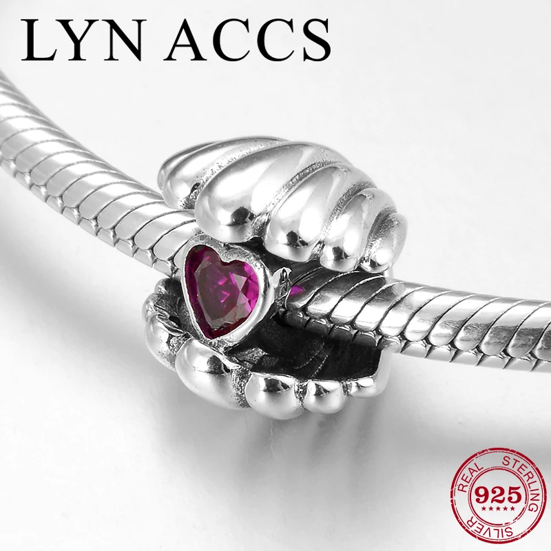 Оптовая продажа Стерлинговое Серебро 925 пробы корпус и форма сердца розовый