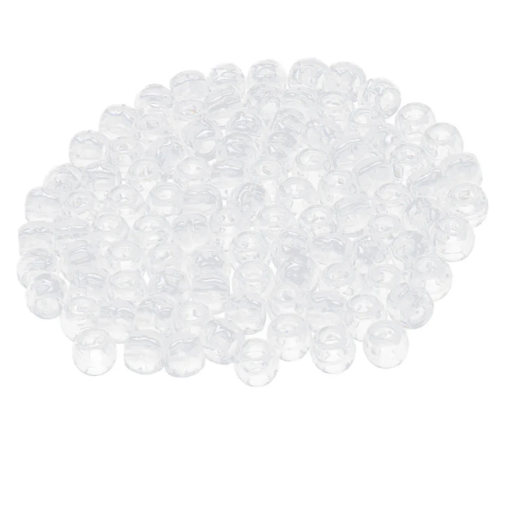 

10X 100Pcs 5mm Plastic Braid Beads Hair Extension Ring Cuff