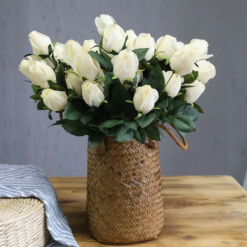 Искусственные цветы розы Свадебное Оформление букета в винтажном стиле