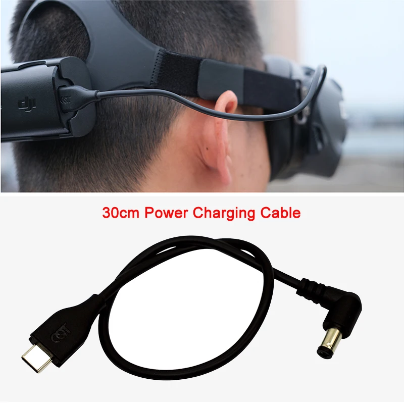 30 см зарядный кабель питания провод для DJI FPV Combo Drone Goggles V2 батарея Новинка 2021