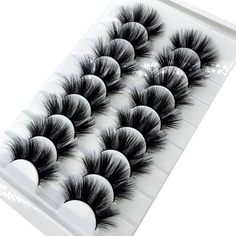 

New 8 pairs 15-23mm natural 3D false eyelashes fake lashes makeup kit Mink Lashes extension mink eyelashes maquiagem