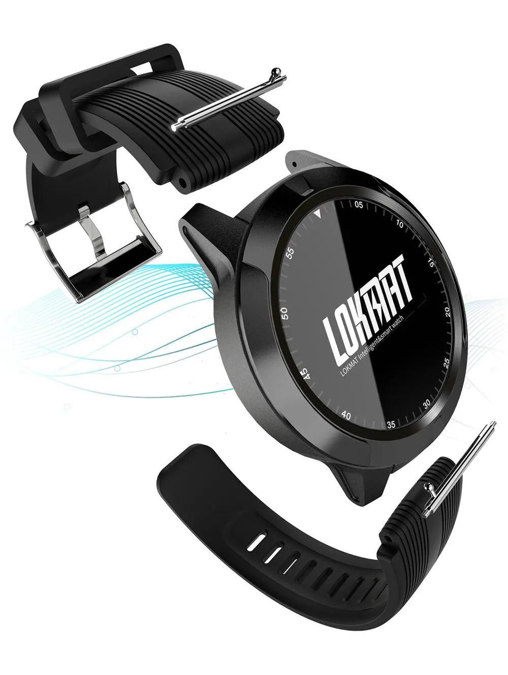 LOKMAT, Bluetooth, умные часы для мужчин, sim-карта, вызов, водонепроницаемый, пульсометр, шагомер, спортивный режим, gps часы, умные часы для Android ios