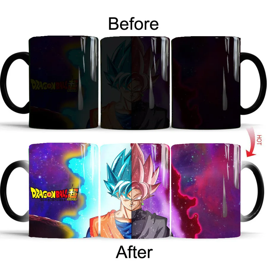 Волшебная кружка Super Goku Термочувствительная керамическая чашка с изменением