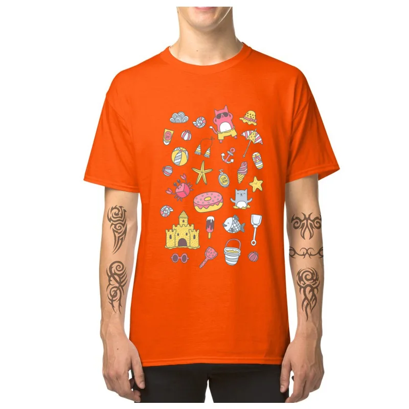 Футболка мужская с принтом кошки хлопок 100% круглый вырез короткий рукав