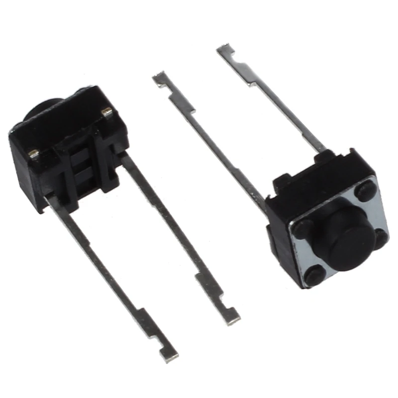 20 шт. 6x6x5 мм Мгновенный тактильный Такт кнопочный переключатель 2 Pin DIP сквозное