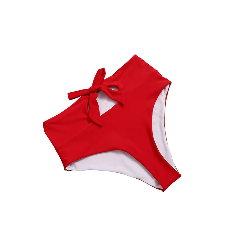 

Sexy Bikinis Women 2021 New One Shoulder Swimwear High Waist Swimsuit Bandage Bathing Suits High Waist Beach Wear Biquini Female