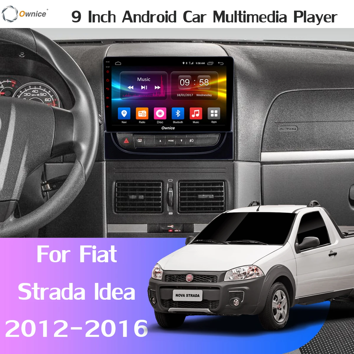 360 Panoramic camera Android 10.0 6G+128G GPS Navi Radio CarPlay SPDIF DSP Car Multimedia Player for Fiat Strada ldea 2012-2016 |