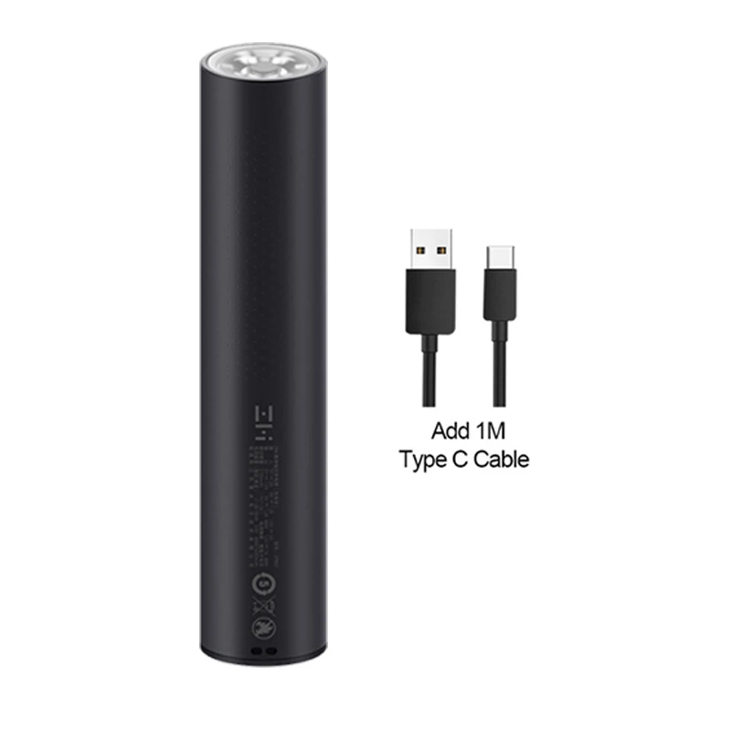 add type C cable ZMI LPB02 портативный мощный флэш-светильник 5000 мАч Внешний аккумулятор IPX6 Водонепроницаемый аварийный SOS наружный МОЩНЫЙ СВЕТИЛЬНИК - Цвет: add type C cable
