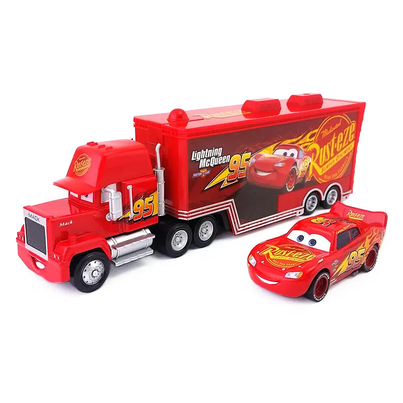 Disney Pixar Cars Mack Lightning McQueen Chick Hicks King Jackson Storm Cruz Ramirez грузовик 1:55 литая модель