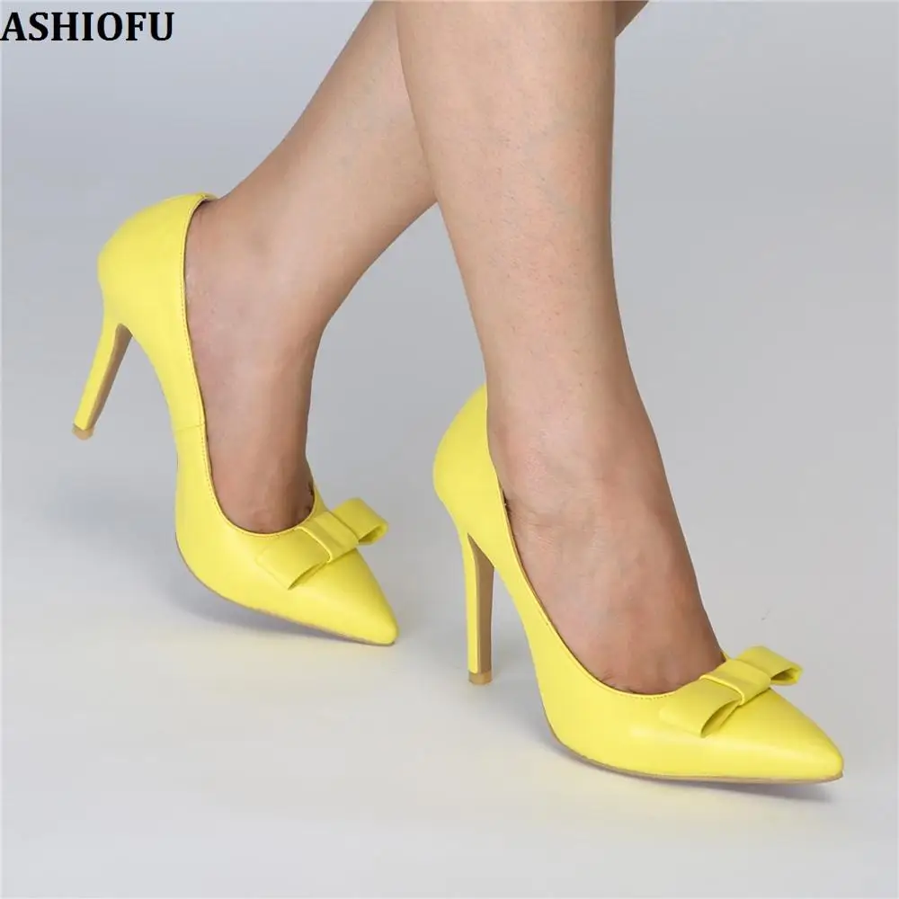 

Женские туфли-лодочки на высоком каблуке, без застежки, с бабочкой