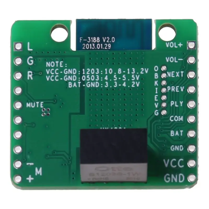 

CSR8645 APT-X HIFI Bluetooth 4.0 12V Receiver Board for Car Amplifier Speaker W3JB