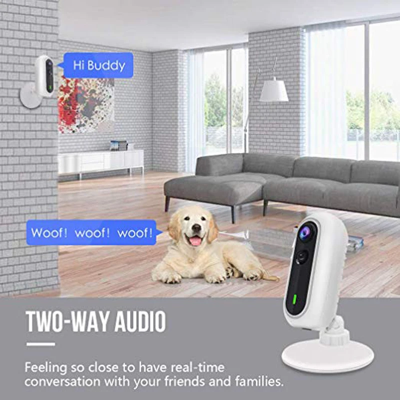 Wouwon 100% Беспроводная мини ip камера с батареей в комплекте беспроводная WiFi