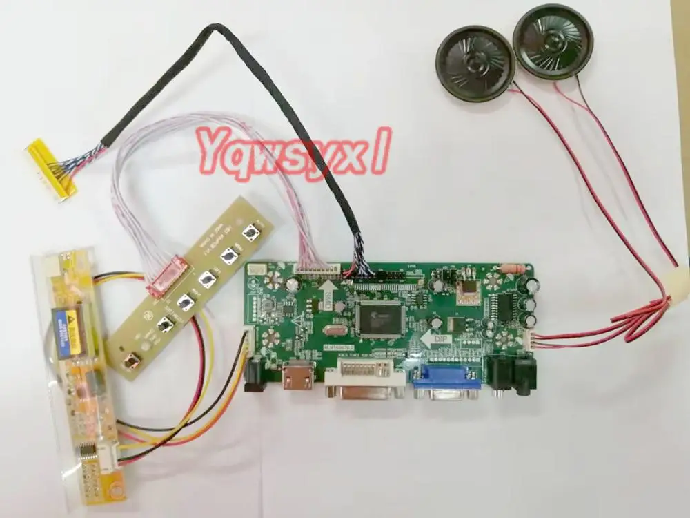 Yqwsyxl монитор платы управления с динамиком для быстрого HDMI + DVI VGA ЖК-дисплеем |